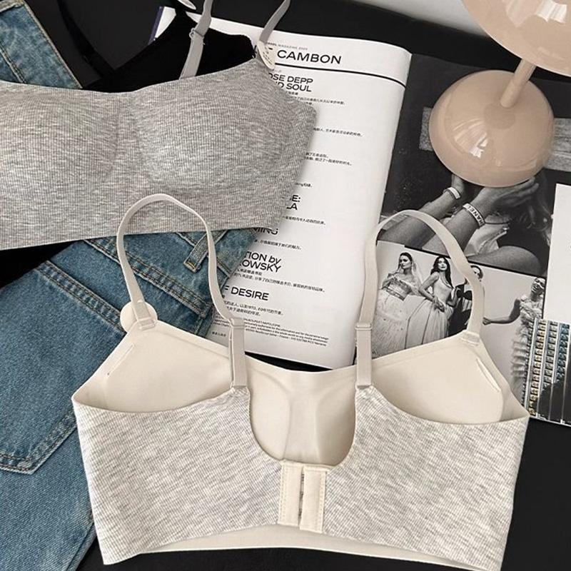 Reggiseno da donna comodo senza cuciture, sensazione "seconda pelle", supporto morbido, push-up, anti-caduta, senza ferretto, intimo per seno piccolo, senza coppe vuote