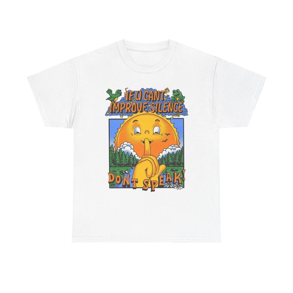 Stay Silent T-Shirt NEW Gift Unisex Heavy Cotton Tee