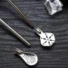 2Pcs Detachable Filter Straw Stainless Steel Straw Spoon Tea Filter Yerba Mate Straw Reusable Drinking Tools Bar Accessories