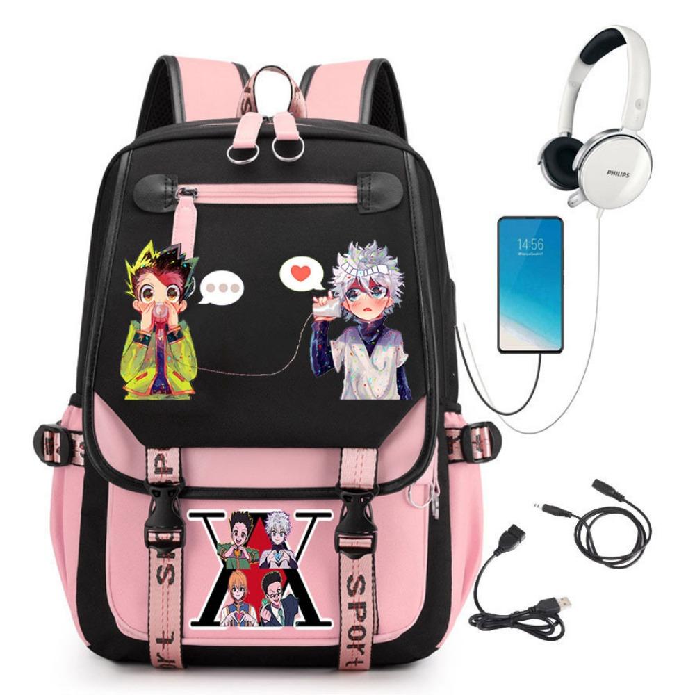 

Новая анимация рюкзак школьный рюкзак охотника на полный рабочий день рюкзак для зарядки USB школьный рюкзак для студентов большой вместимости 29*16*46cm