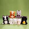 Plush Cat Animal Stuffed Toy With Polyester Fiber Filling For Kids And Collectors