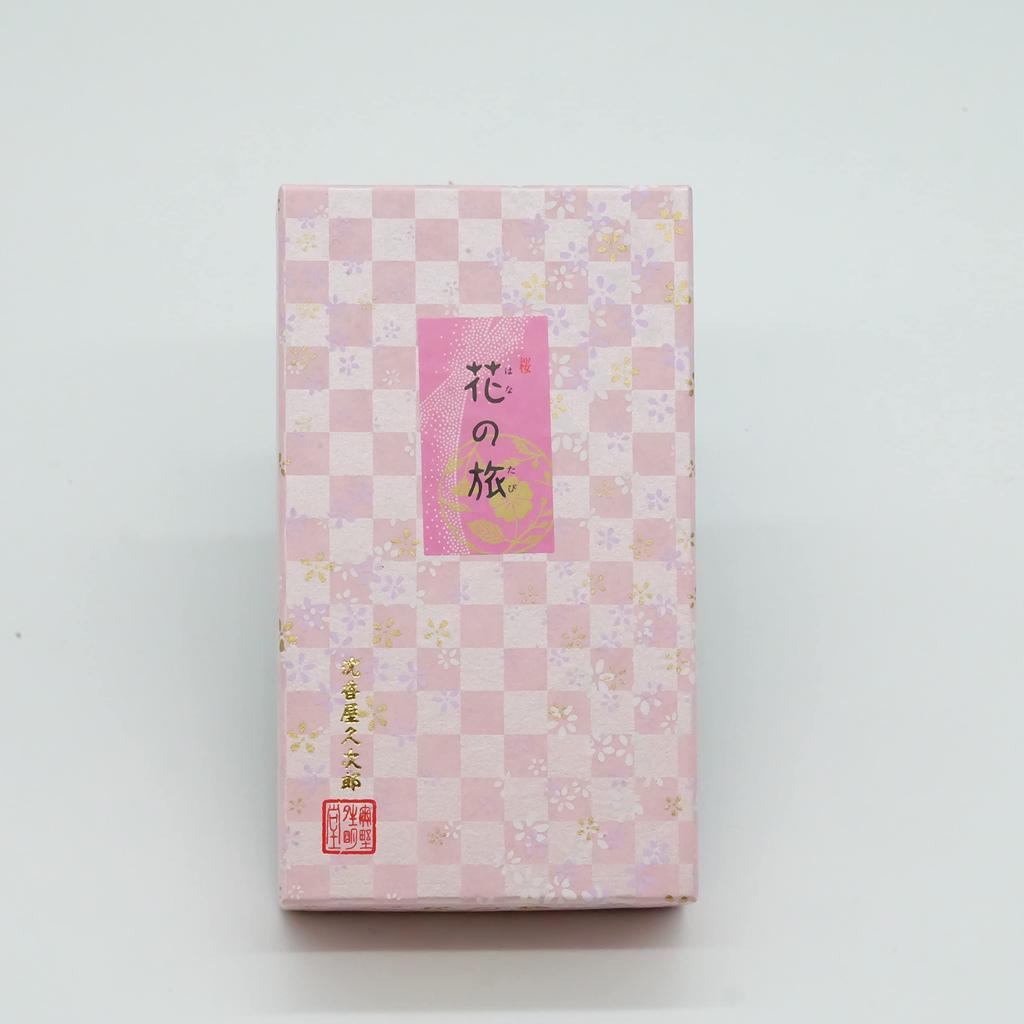Hana No Tabi Cherry Blossom Scent, Low-Smoke Incense, Floral Scent, Home Incense, Benefits Yoga, Meditation, Mindfulness, and Relaxation [Safe and
