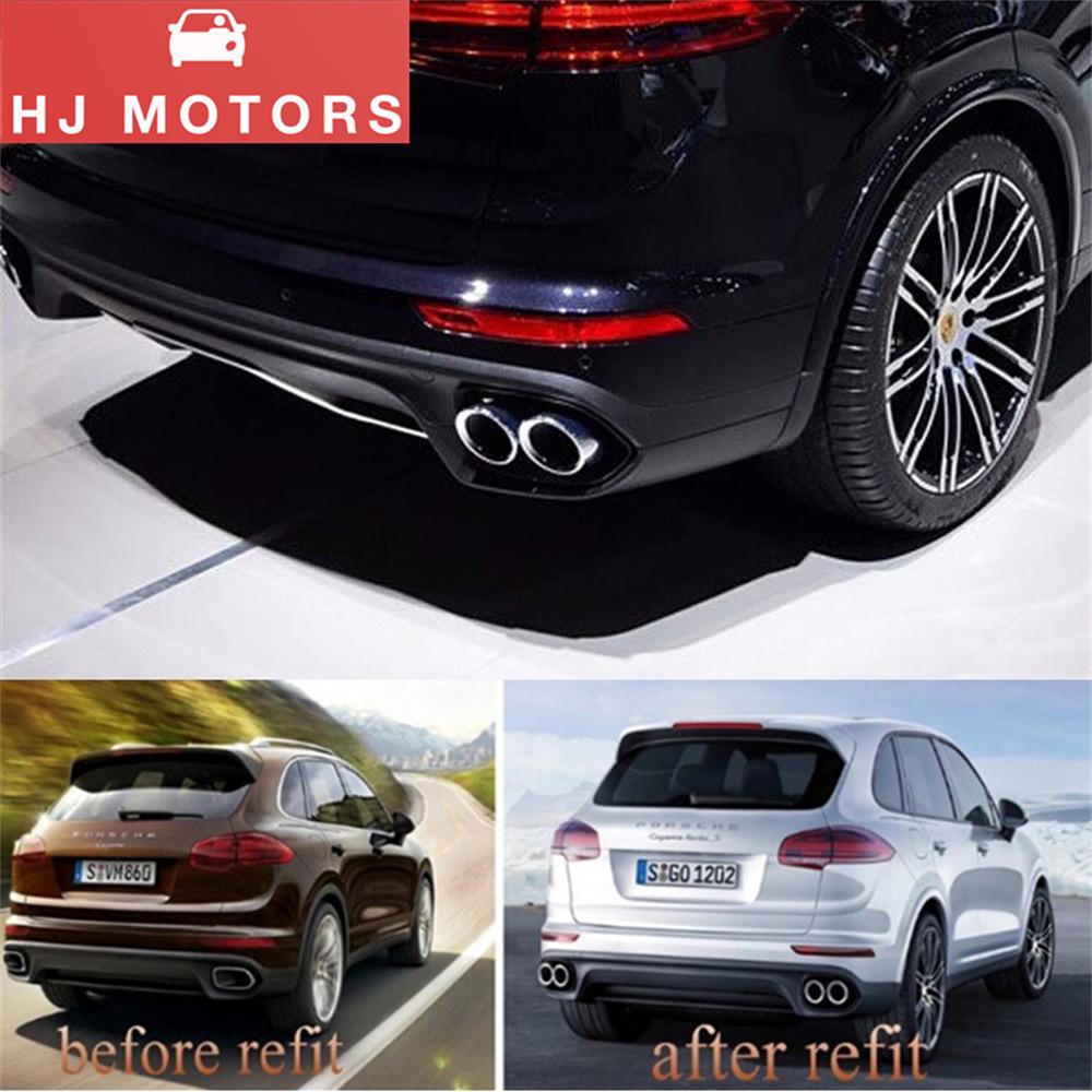 Polished Tailpipe for 2015-2017 Porsche 958 Cayenne Exhaust Muffler