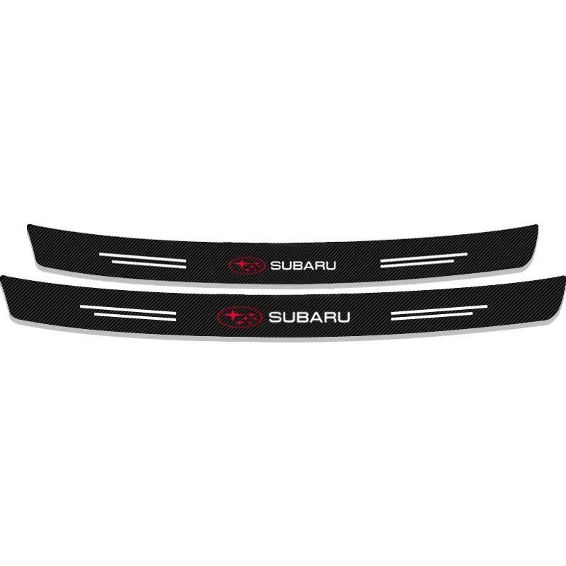 Carbon Fiber Car Rear Bumper Trunk Guard Protected Sticker For Subaru Forester impreza Outback Legacy WRC XV Car Accessories X777