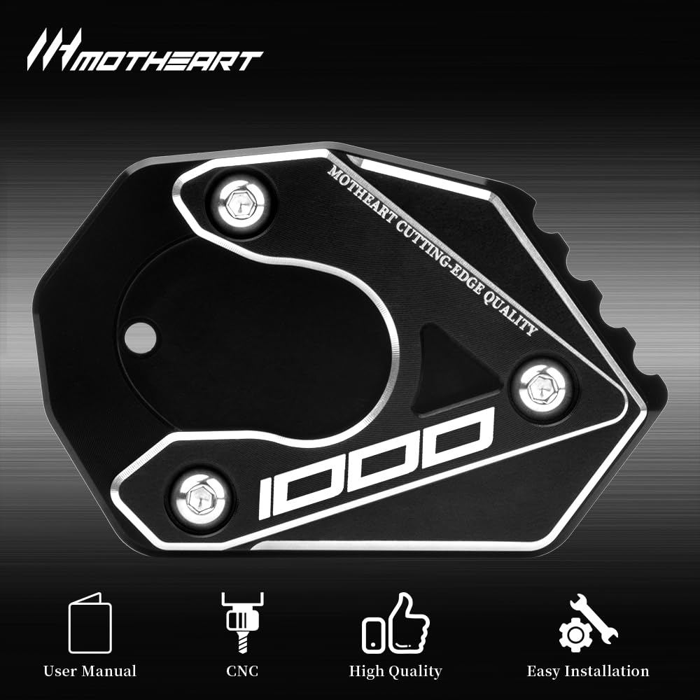 MotHeart Motorcycle Side Stand Stabilizer Compatible Ninja 1000 2018-2023 Ninja 1000SX 2020-2022 Motorcycle Auxiliary