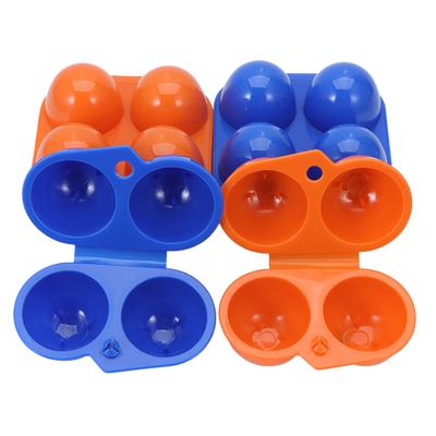 2/4 Grids Outdoor Foldable Containers Organizer Case Egg Tray Portable Egg Storage Box