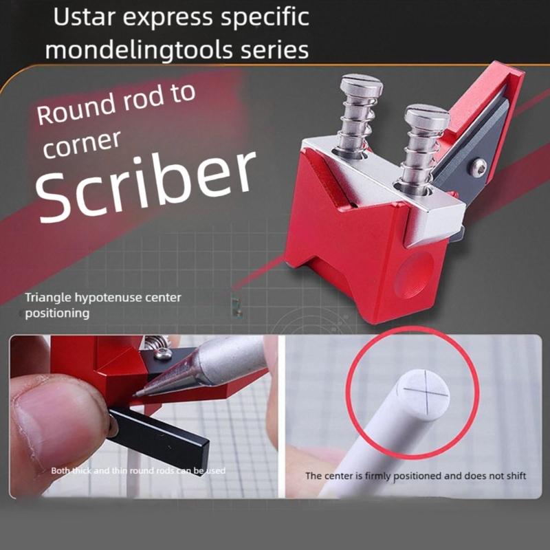 Metal Round Bar Chamfering Tool With Hole Positioning Guide Center Hole Locator For DIY And Hobbies Projects