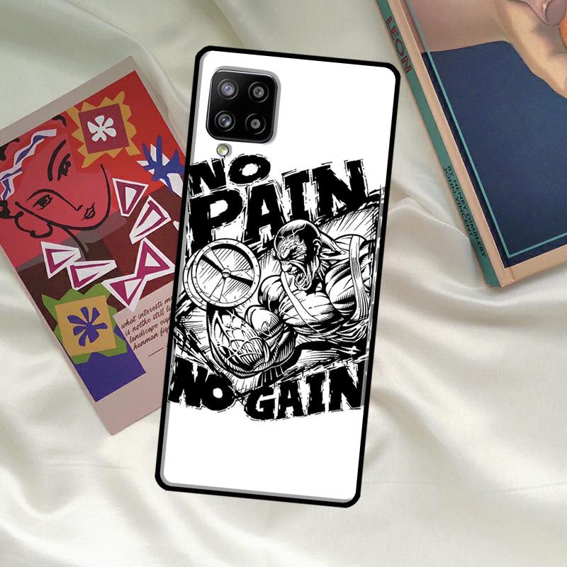 No Pain No Gain Training Case For Samsung Galaxy A33 A13 A36 A56 A23 A52 A32 A12 A54 A34 A14 A16 A26 A53 A15 A35 A55