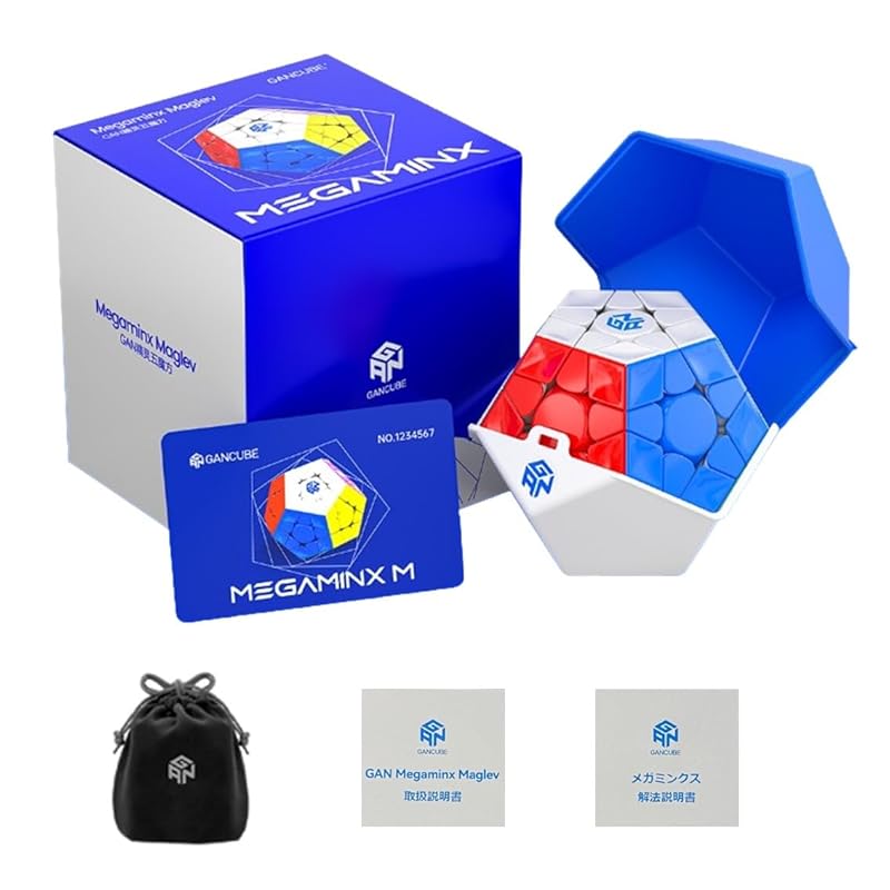 

GAN Megaminx Maglev [Product Japanese manual & Megaminx Japanese strategy/genuine product] Equipped with magnet gun mega minx maglev for competition