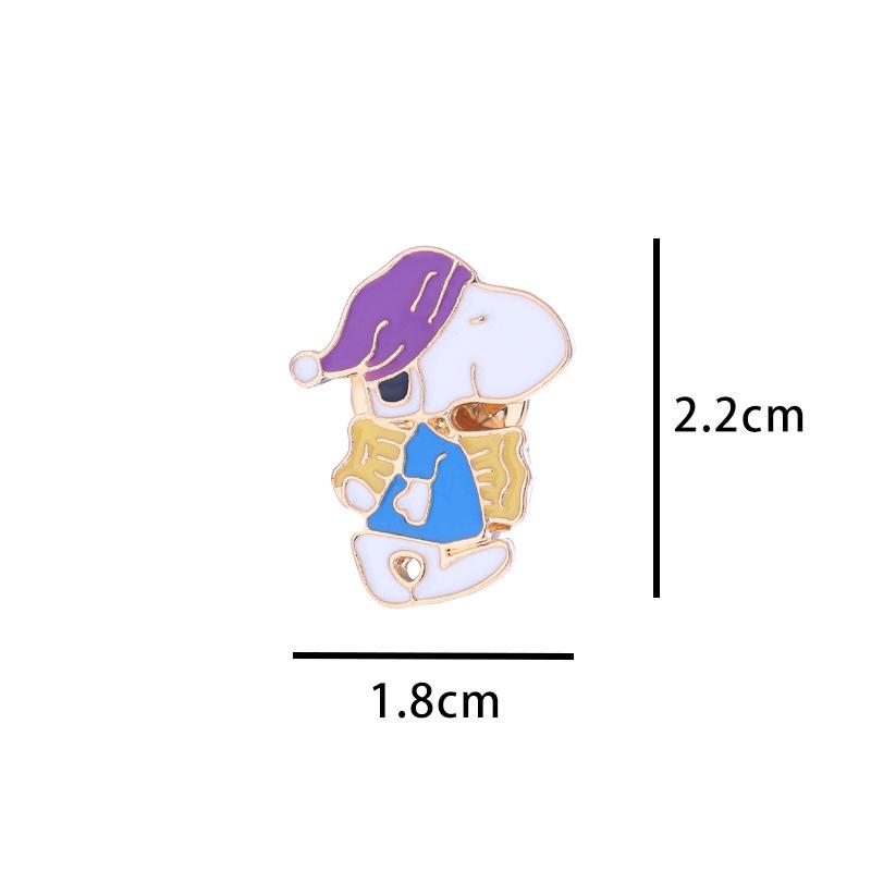 Snoopy Cartoon Enamel Pin Brooch - Cute Japanese Animal Accessories