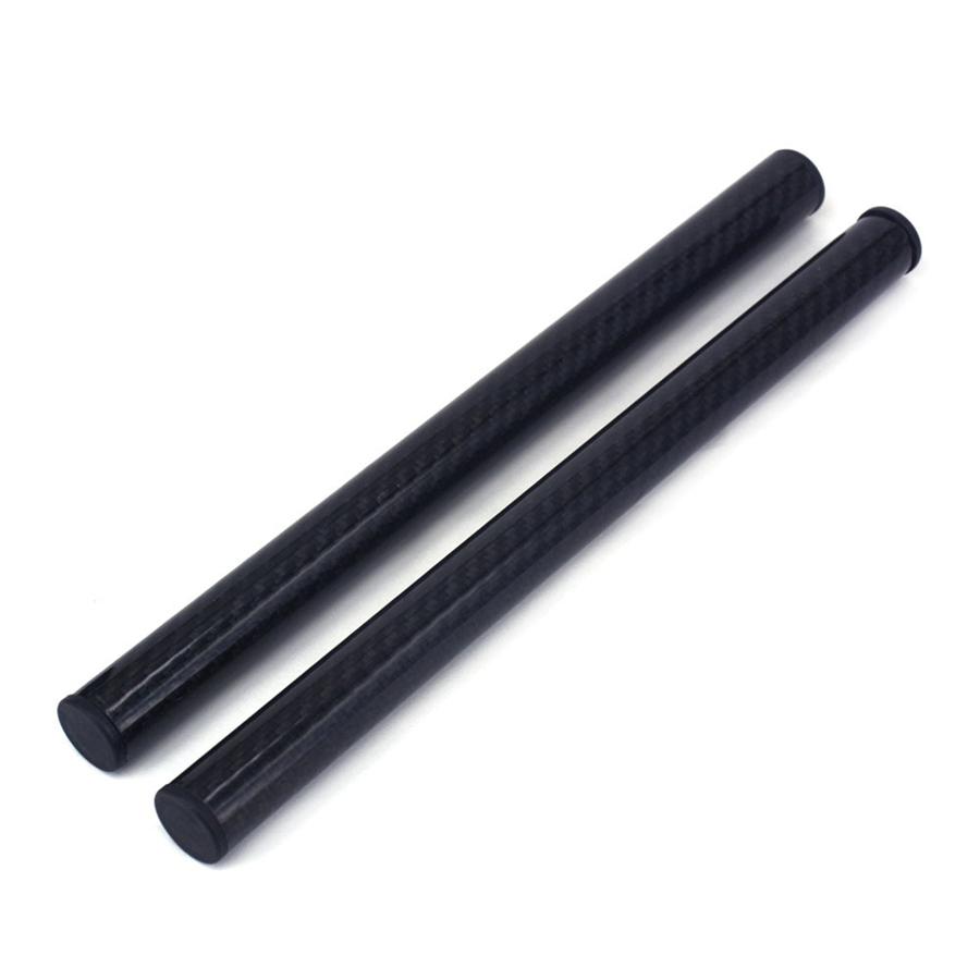 Motorcycle Pair Glossy Carbon Fiber Clip On Handlebar 22mm Handle Bar Grips Tube