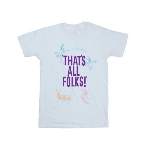 Looney Tunes Womens/Ladies That´s All Folks Cotton Boyfriend T-Shirt