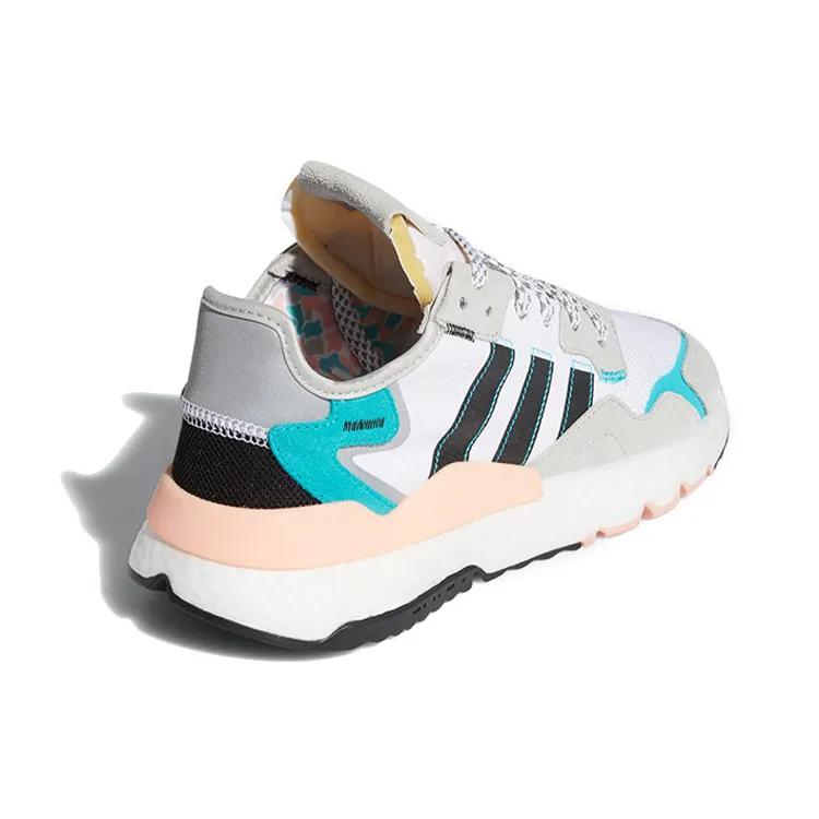 Adidas Nite Jogger 'White Hi-Res Aqua' (Unisex) Footwear White / Core Black / Hi-Res Aqua Casual Shoes FV3852