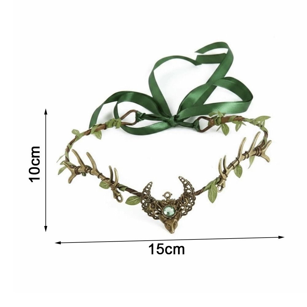 Rhinestone Decorated Fairy Tiara Twig Branch Design Fairy Headpiece Woodland Elven Crown For Women