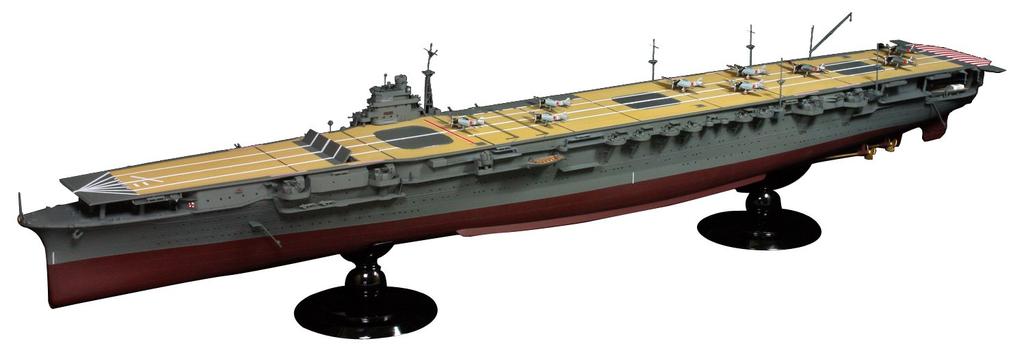 Ship Model SPOT Imperial Japanese Navy Aircraft Carrier Shokaku the start of the 63 aircraft on Plastic Model 1/350 (at war/with board)