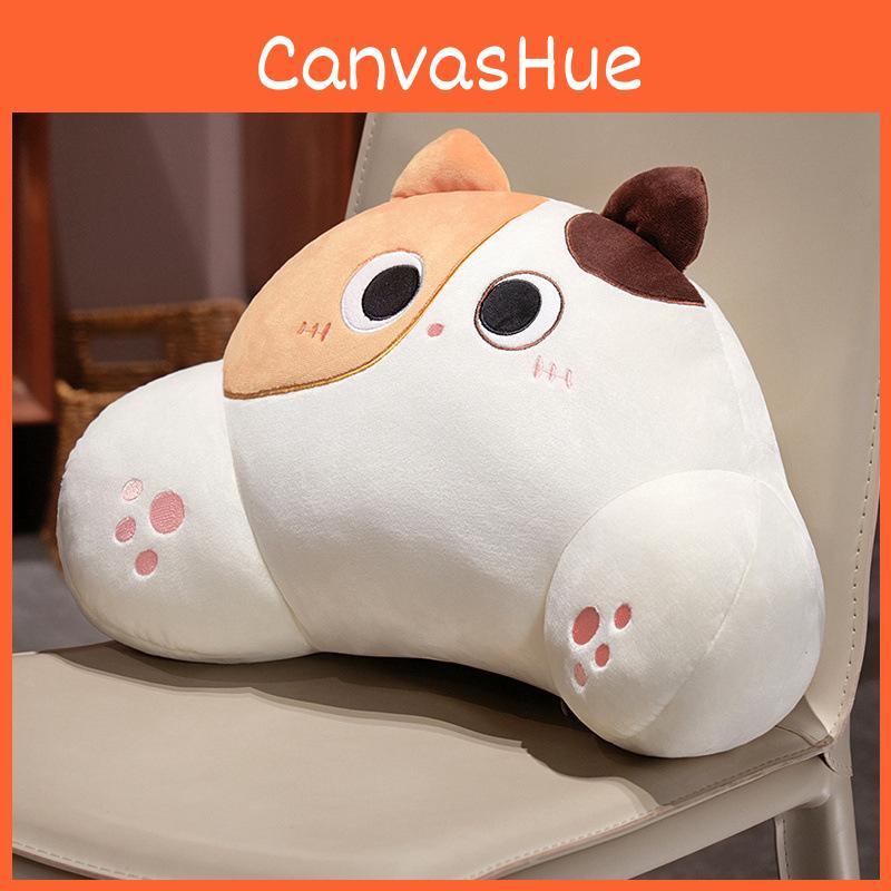 Cartoon Cute Black Gray Orange Cat Plush Pillow For Office Dormitory And