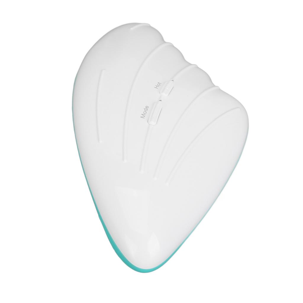 Warming Lactation Massager 6 Vibration Modes 3 Heating Modes Relieve Clogged Ducts Breastfeeding Massager White Green