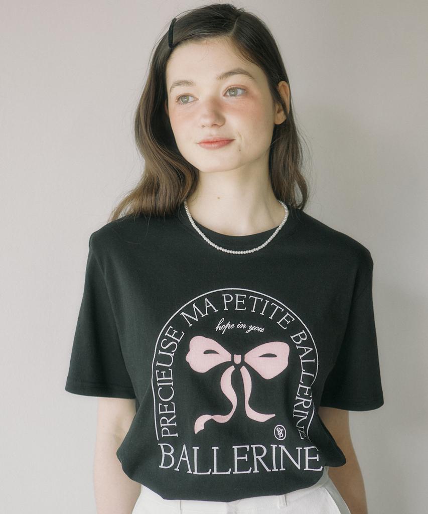 OURHOPE Ballerina T-Shirt - Black