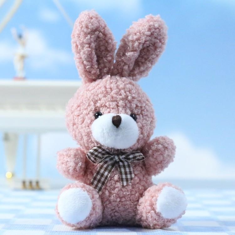 Charming Cartoon Bunny Plush Pendant Doll Perfect For Keychains And Bags