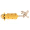 Grunting Latex Dog Toy Interactive Boredom Relief Bite Resistant Squeaky Squeeze Dog Toy with Cotton Rope Tail