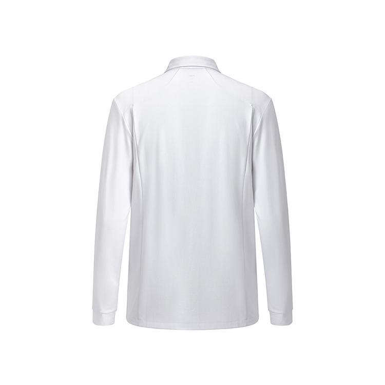 Li-Ning National Flag Glory Series Five-Star Flag Print Three-Dimensional Cut Comfortable Straight-Cut Casual Long Sleeve Polo Shirt APLU763-2