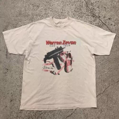 Rare Warren Zevon T Shirt Vintage 1980s Tour Signature Unisex Full Size S-4XL S