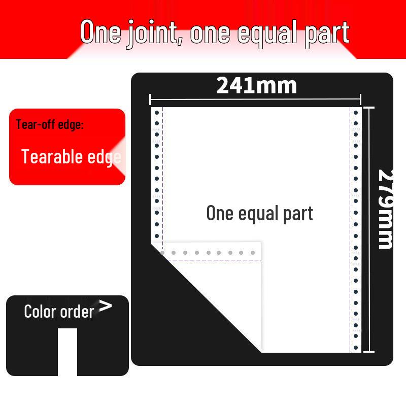 Triplicate Dot Matrix Printer Paper: 2-part, 4-part, and 5-part Delivery Notes