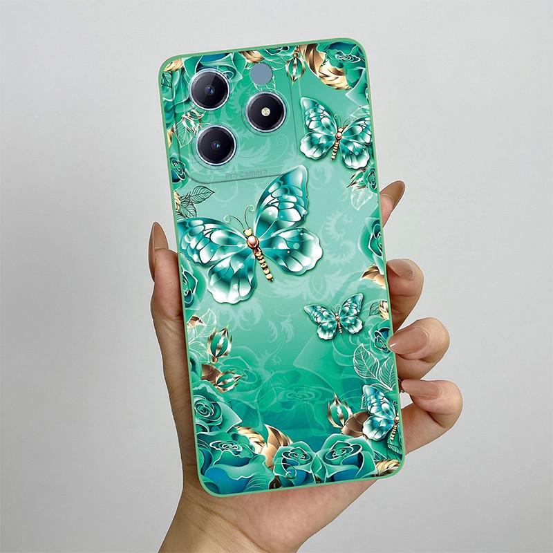 For Realme C63 C61 Narzo N63 Phone Case RealmeC61 RMX3939 Silicon Soft TPU Shockproof Cover Painted Printed Protective Shell Bag