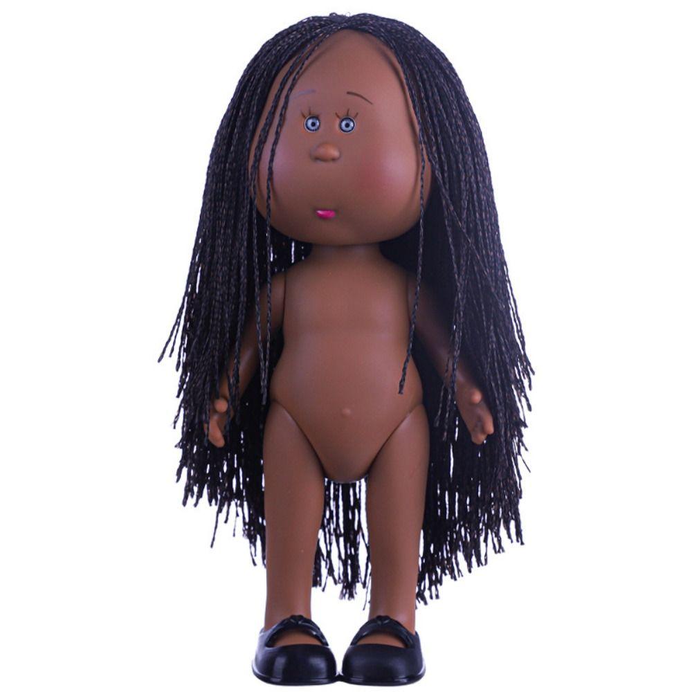 Curly Hair Mia Potato Dolls Dress Up Action Figure Body 24cm Bean Eye Vinyl Doll  Children Gift