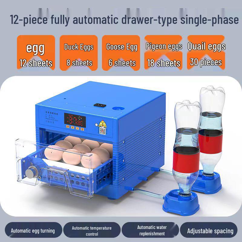 Incubatrice Automatica Intelligente per Uova: Adatto per la schiusa di pulcini, anatroccoli e ochetti.