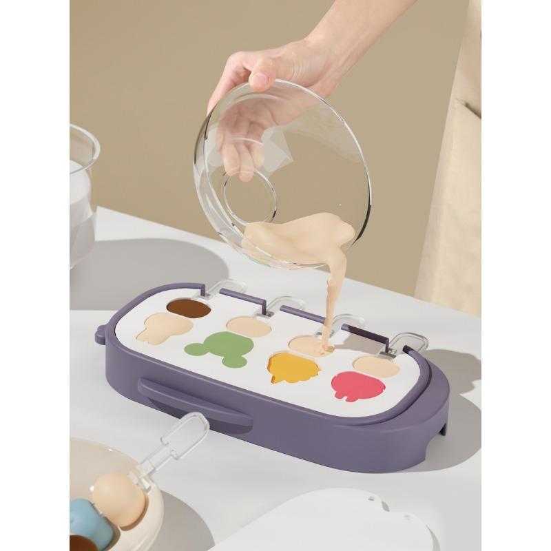 Cartoon Niedlich Eis Silikonform Eisformen Wiederverwendbar Leichtes Entformen DIY Eiswürfelformen Eiswürfelbereiter für Whiskey