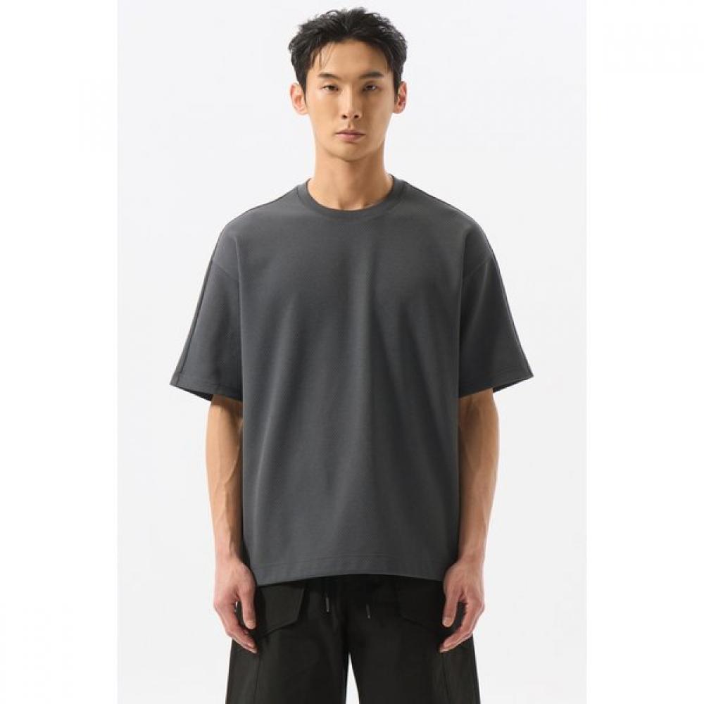 Customellow Gray STring T shirT cwTam25431gyx