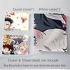 3pcs Demon Slayer Anime Characters Festival Gift Set-Home Decor Bedding Suit for Bedroom, Guest Room, Living Room, Hotel-Suitable for Fans,