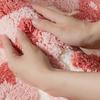 Flauschiger Tufting-Teppich Badezimmer-Fußmatten Saugfähige Fußmatte Blume Haushalts-Fußmatten Teppich Toilettentür Badezimmer Rutschfester Teppich