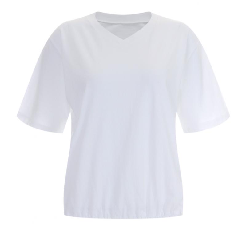 Shop   Women S V Neck Bio waShing BoTTom Banding CoTTon 100 ShorT SleeVe T ShirT