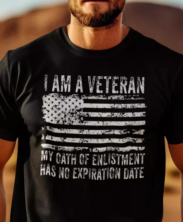 Veteran T-T-shirt Oath Of Enlistment Veterans Day T T-shirts Veteran Gift T-T-shirt S