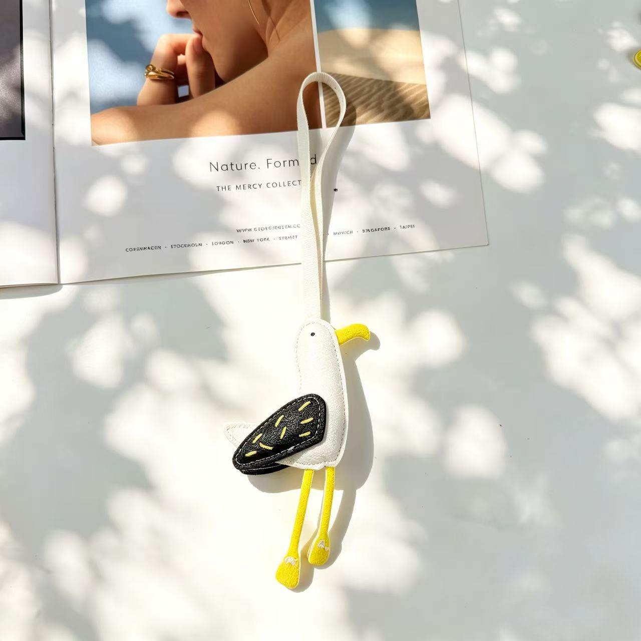 Little Seagull Keychain Cute Bag Accessories Seagull Pendant Cute Lanyard