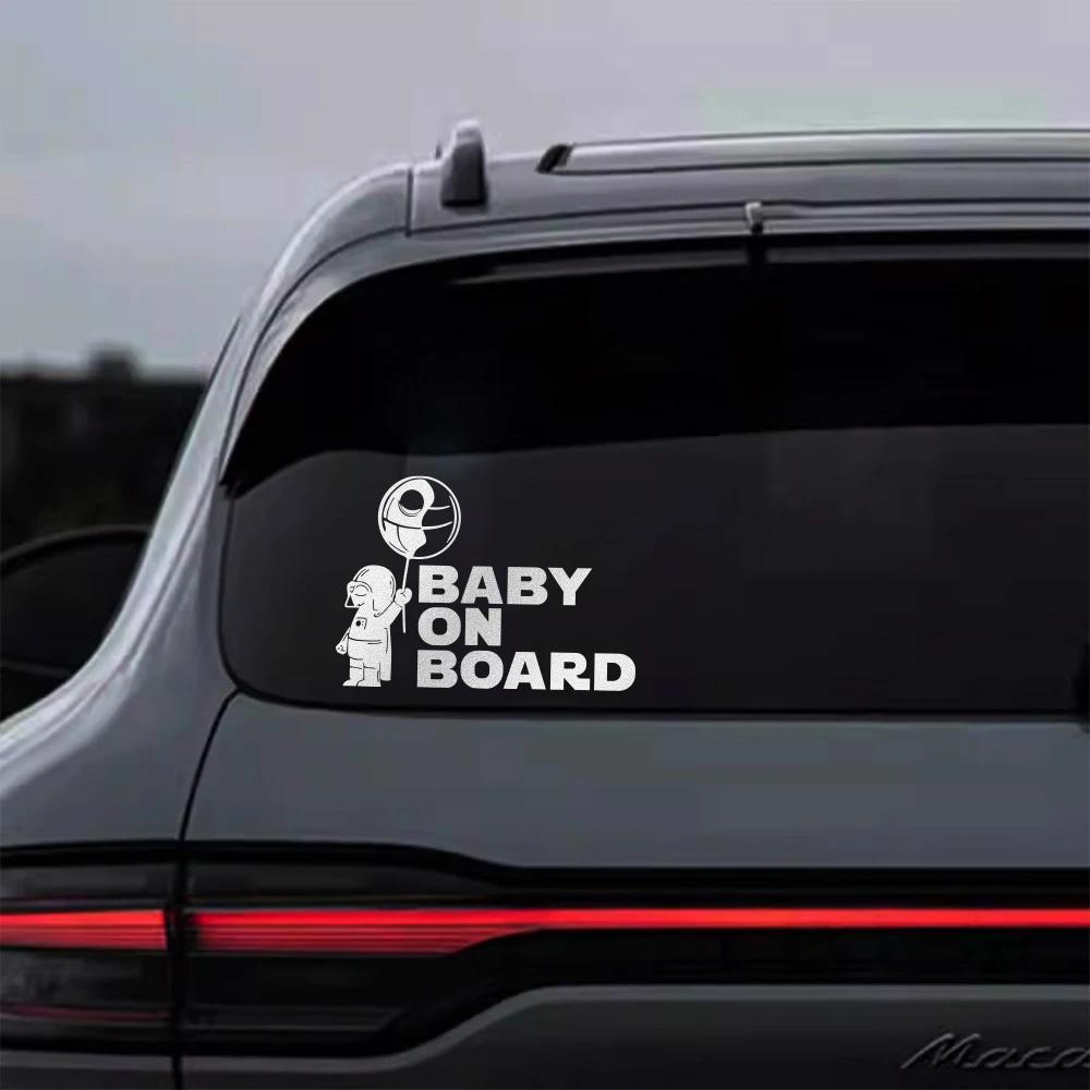 Baby on Board Car Stickers The Whole Body PVC Glue Sticker Funny Baby In Car Vinyl Decal DIY Auto Window Decoration