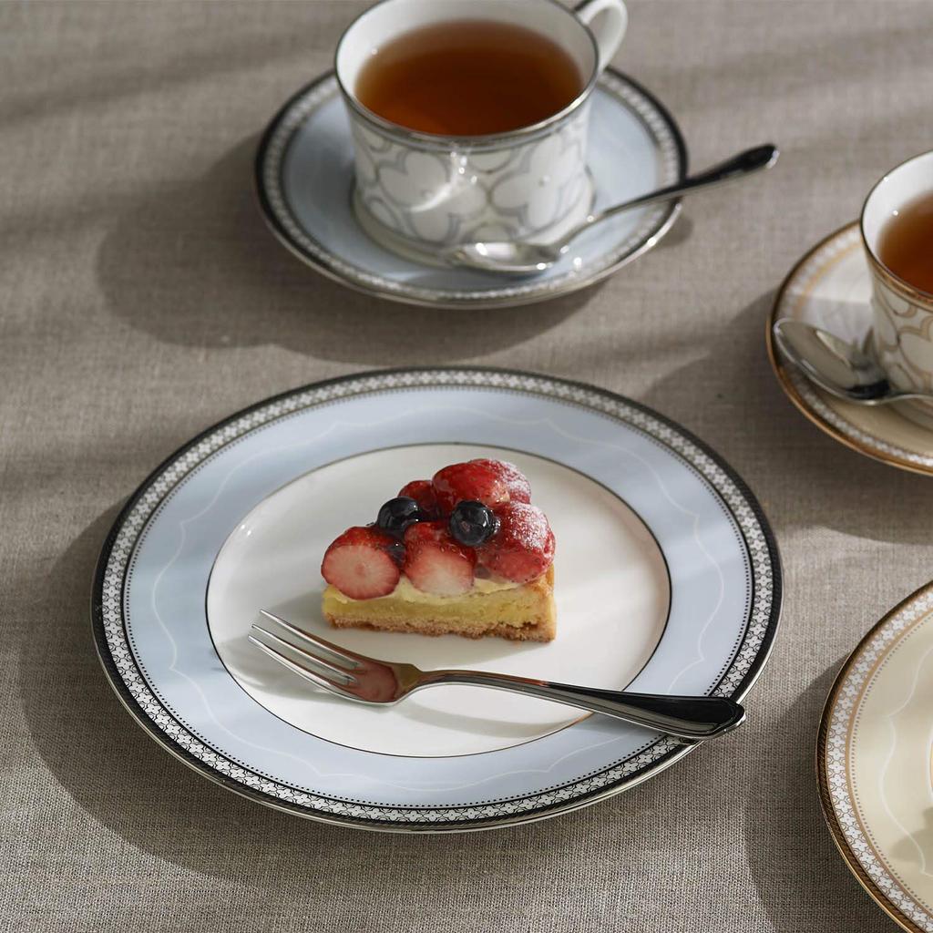 Noritake šálkový podšálek 245 ccm Trefolio Platinum 1 Customer Platinum Bone China & (Káva Čaj) Cca. T93686/4957