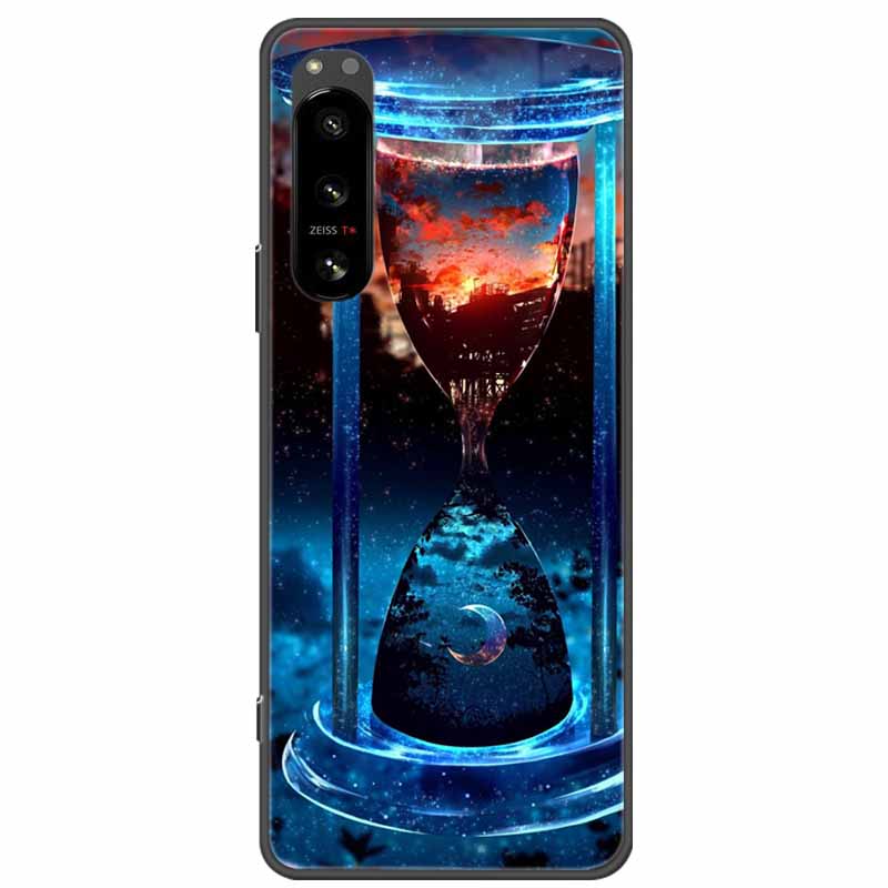 Pro Sony Xperia 5 / 5 II / 5 III Pouzdro TPU Měkký Silikon Nárazuvzdorná Pouzdra pro Sony Xperia 5 III Kryt Telefonu 5II 5III Vlk Lvi