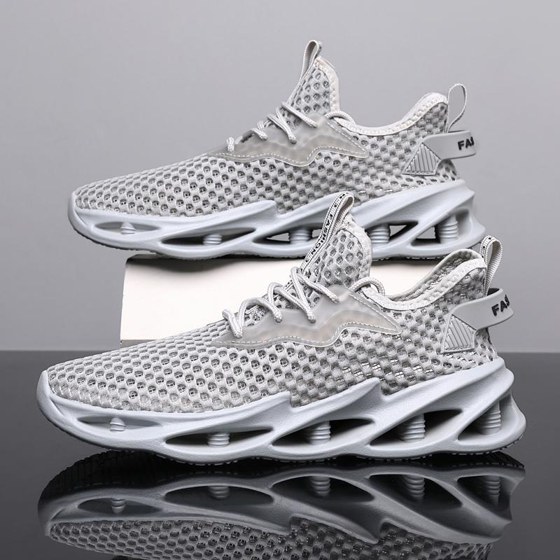 Fashion Men's Mesh Casual Running Sneakers Summer Outdoor Lightweight Lace Up Fashion Hiking Jogging Shoes Sneakers for Men Zapatillas