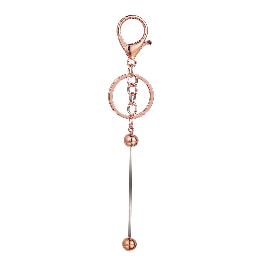 1/5 Stück Bunte Metall-Schlüsselanhängerstangen zum Auffädeln Leere für Perlen Anhänger Schmuck Charms DIY Bastelarbeiten Schlüsselanhänger Herstellung Geschenk
