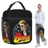 David Bowie Isoliertes Lunchpaket für Kinder Schul-Kühlbox Thermische Lebensmittelbox Tragetasche Tragbare Lunchboxen Behälter