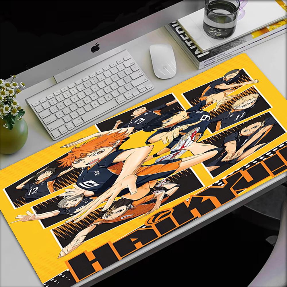 Haikyu Theme Mouse Pad, Non Slip Rubber Base, Multifunctional Office & Home Decor, Perfect for Workspace Personalization.