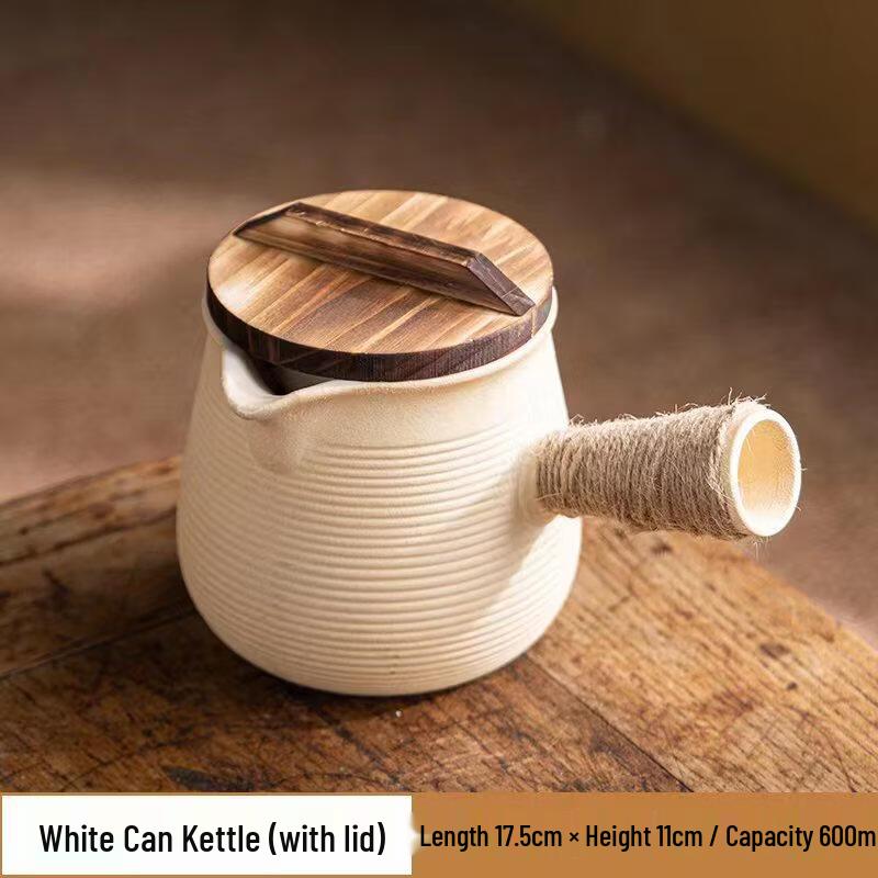 ZISIZ Large Ceramic Jar Pot with Wooden Lid