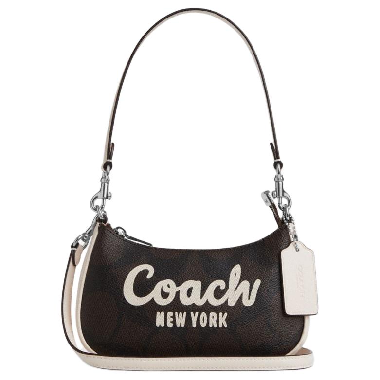 Coach Women Crossbody Bag Classic Signature Casual Daily CY734-SVXIC Basic Set (Bag+Dust Bag)