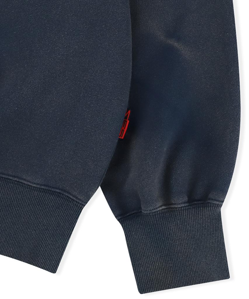 Yeseyesee Y.E.S Painted Zip-Up Hoodie Navy