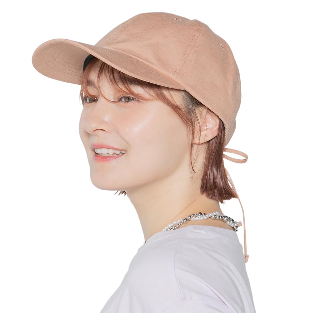 

[14+ ICHIYON PLUS] Back Ribbon Cap, Hat, Cap, Women s, Ribbon, Narrow, Popular, Hand Washable, Spring, Summer, Autumn, Winter, Black, Size