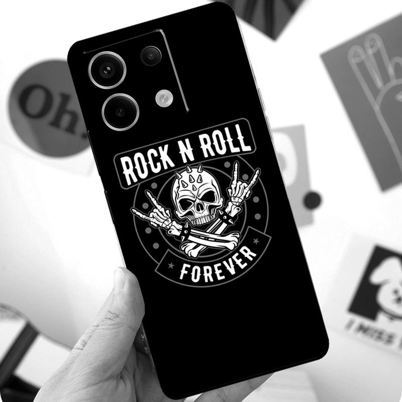 Rock and Roll Totenkopf Hülle Für Xiaomi Redmi Note 14 10 11 12 13 Pro 11S 12S Hülle Für Redmi 15 15C 13C 12C 10C 14C