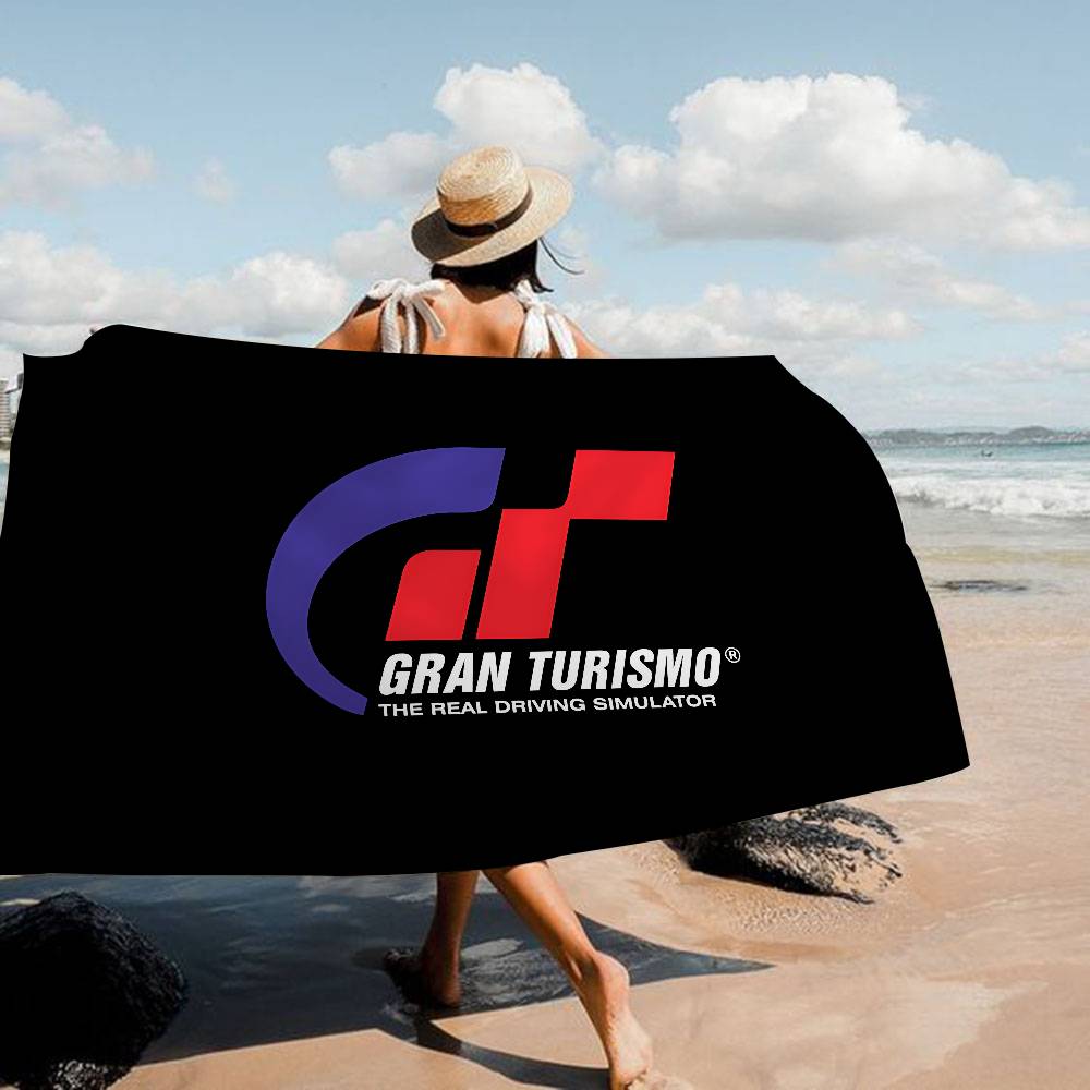 G-Gran-Turismo Bath Towel Microfiber Soft Water Absorbing Breathable For Girl Kids Decorative Cartoon Beach Towel